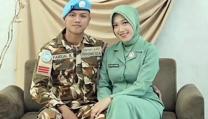 Pesan Terakhir Istri Praka Farizal Rhomadhon Sebelum Gugur dalam Serangan Israel di Lebanon
