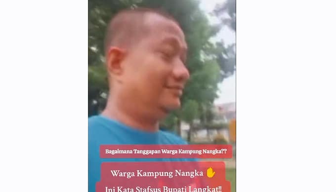 Viral! Stafsus Bupati Langkat Diduga Sindir Warga Kampung Nangka Soal Jalan Rusak